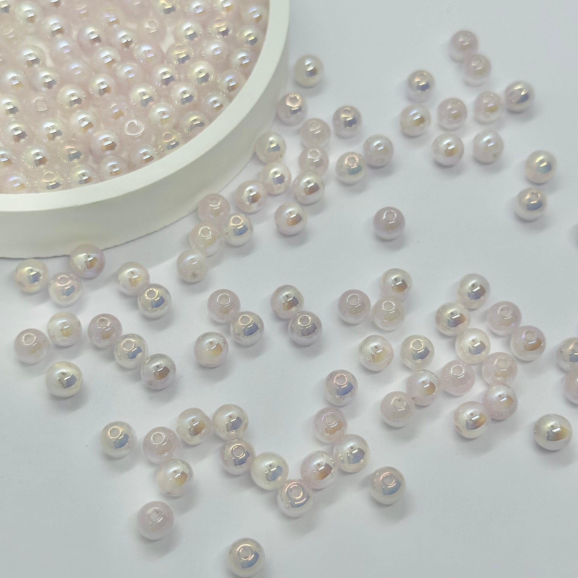 Perles AB : Perles transparentes de 6 mm Perles AB : Perles transparentes de 6 mm