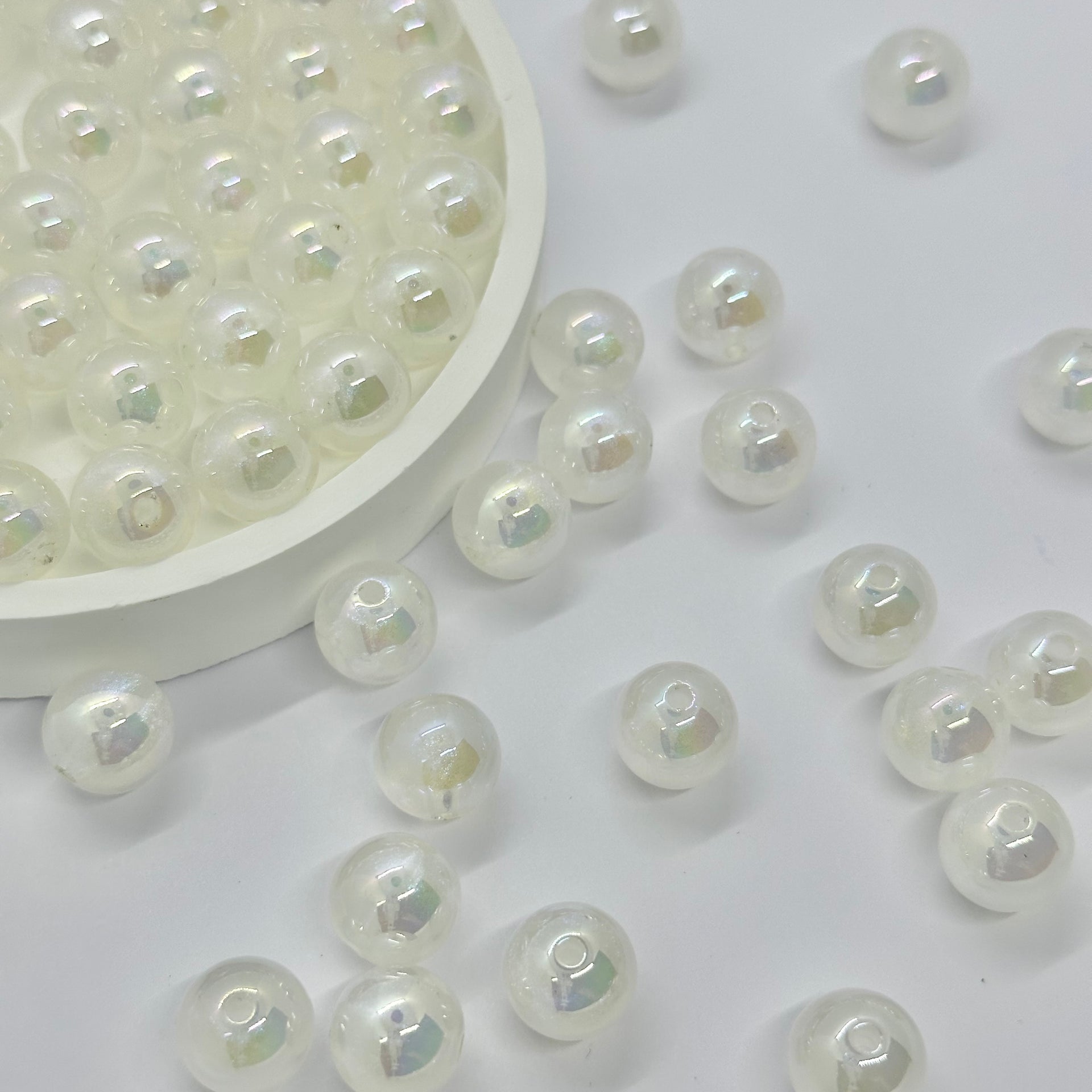 Perles AB : Perles transparentes de 12 mm Perles AB : Perles transparentes de 12 mm