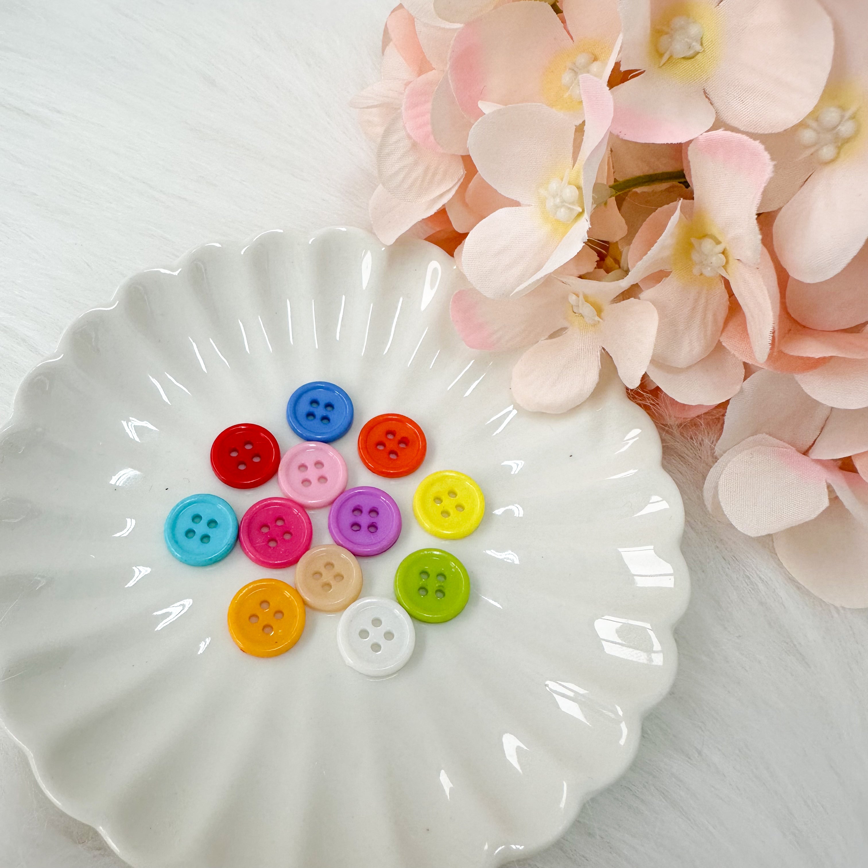 Boutons en résine de 10 mm